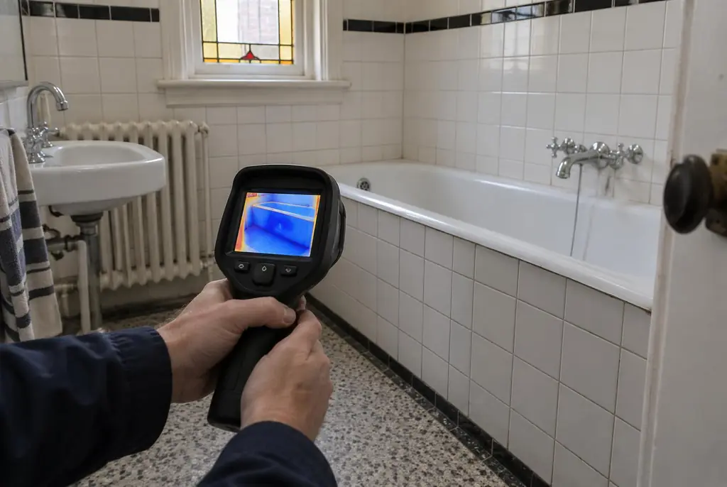Lekdetectie Bennekom – onderzoek in een badkamer van een oudere woning