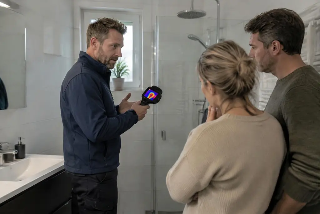 Lekdetectie Bennekom – specialist legt bevindingen uit aan bewoner